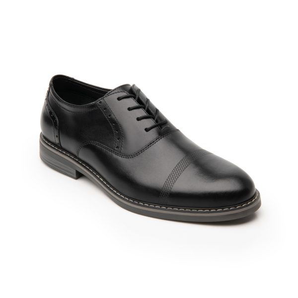 Zapato Oxford Para Hombre Con Agujetas Estilo 404602 Negro - Parbal